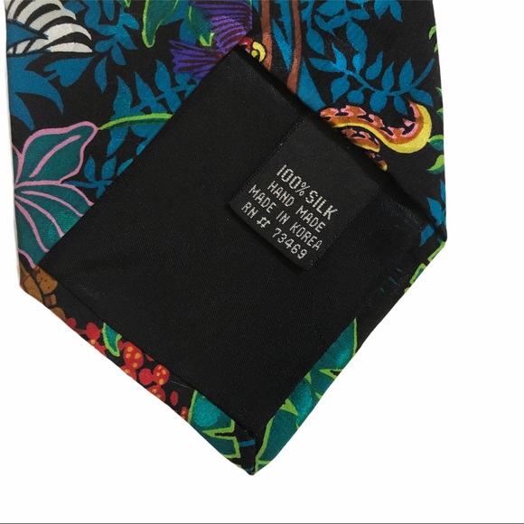 Addiction men’s tie 100% silk hand made in Korea - Picture 5 of 8